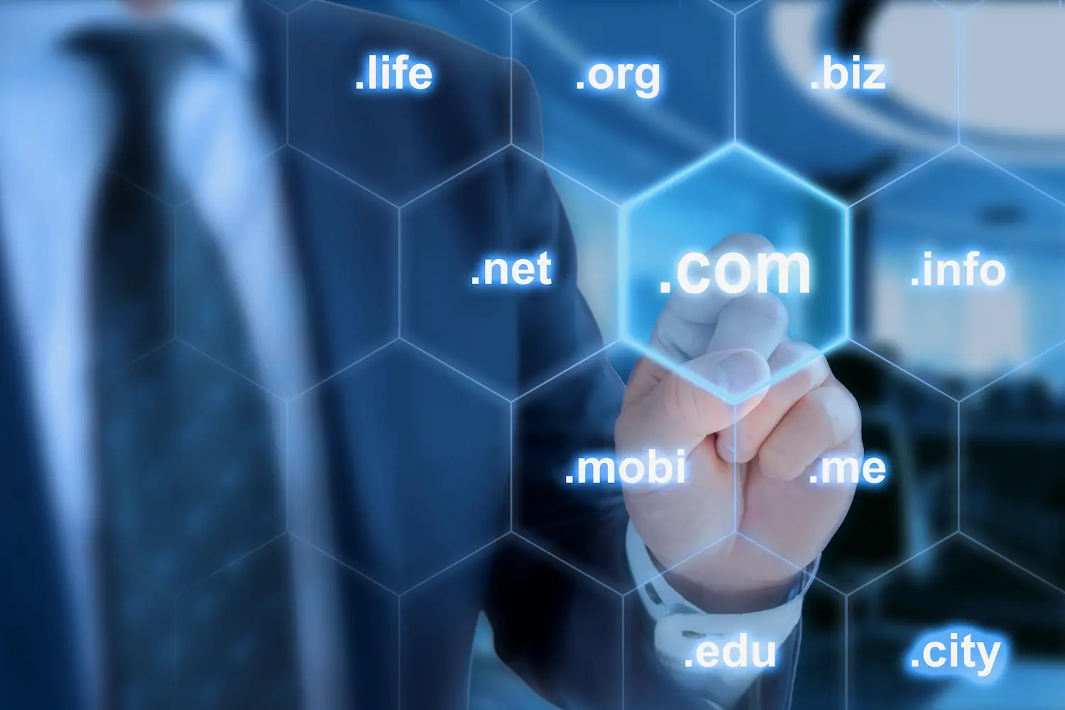 Domain Name In 2026. DNS domain name system and web server network system concept.