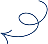 Blue abstract curved line graphic on a black background decorative elements